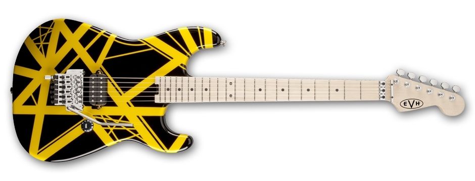 EVH Stripe Series Black with Yellow Stripes