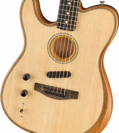 American Acoustasonic Telecaster LH Ebony Fingerboard Natural